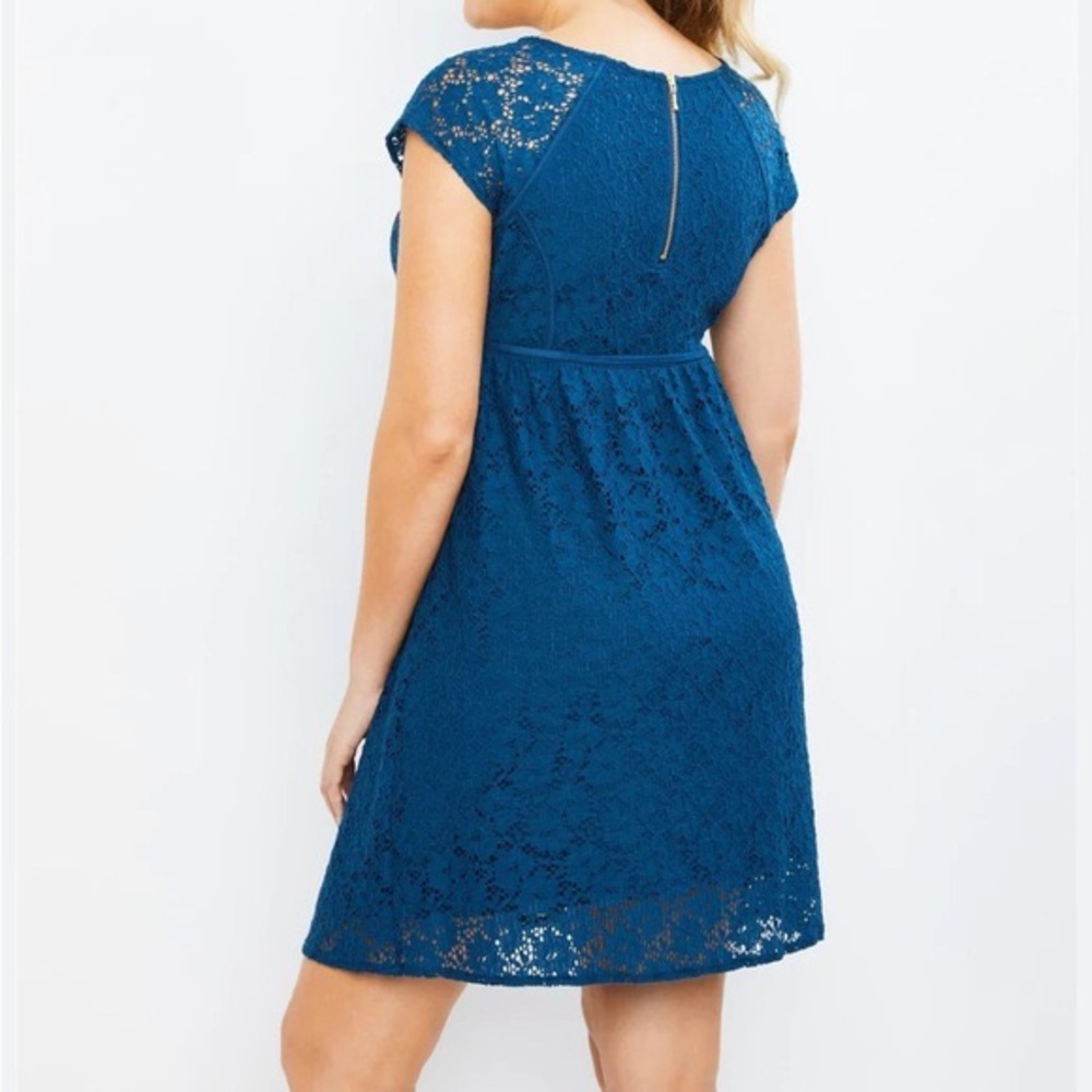 Motherhood Maternity Stretch Lace Dress - Picture 11 of 11